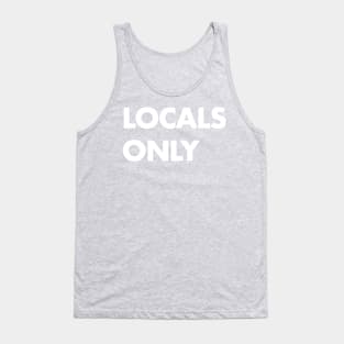 Locals Only White Tank Top